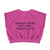 sleeveless sweatshirt | fuchsia w/ "3" print