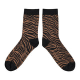 Socks Camel with Zebra Print