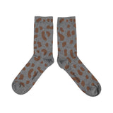 Socks Grey with Animal Print