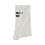 Socks Light Grey with "School Trip"