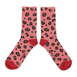 Socks Pink with Animal Print