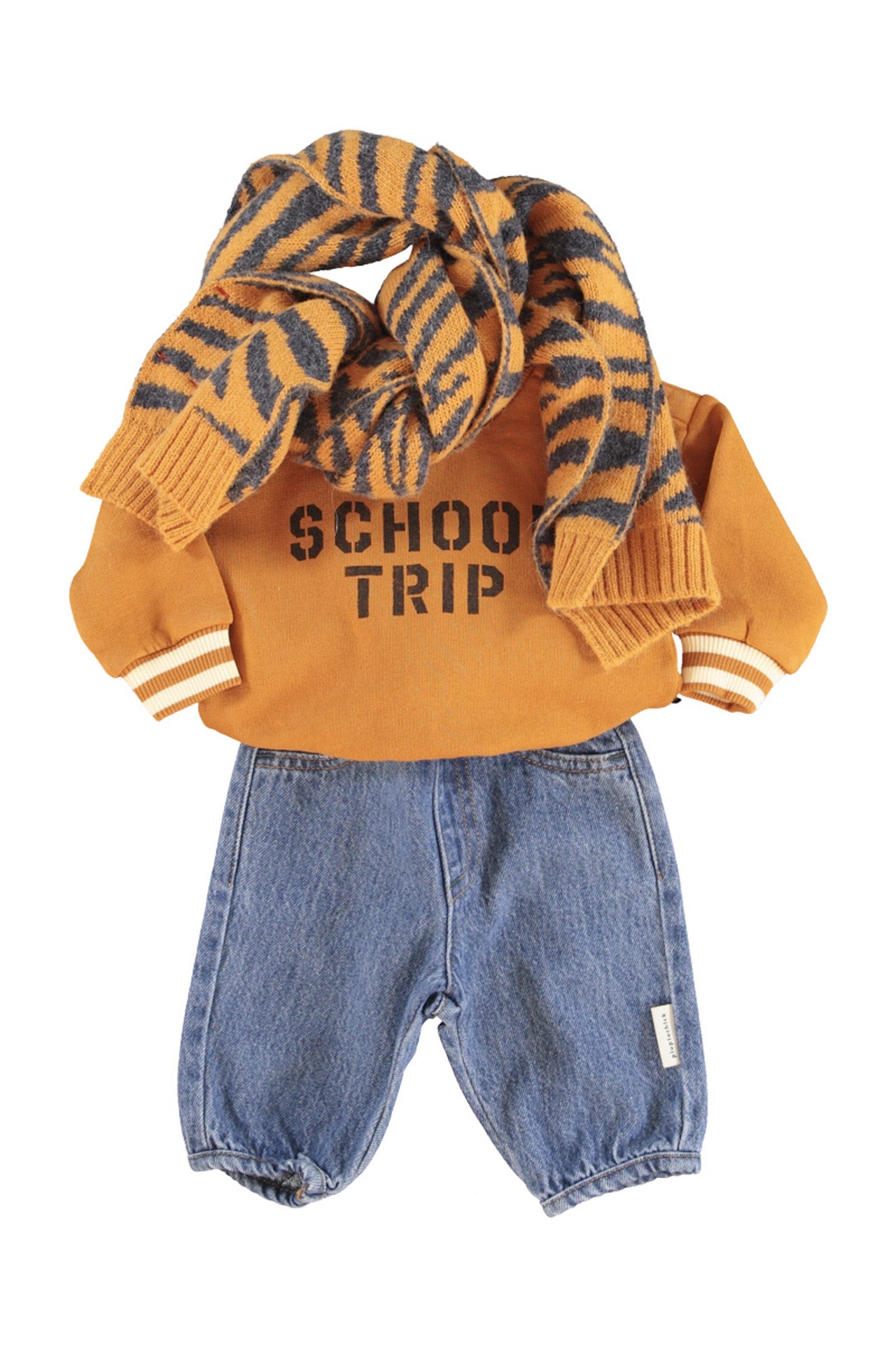 Baby Sweatshirt Camel with "school Trip" Print