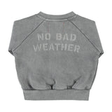Baby Sweatshirt Grey with Sun & Cloud Print
