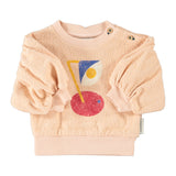 Baby Sweatshirt Ballon Sleeves Light Pink with Desk Lamp Print