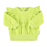 Baby Sweatshirt with Frills Lime