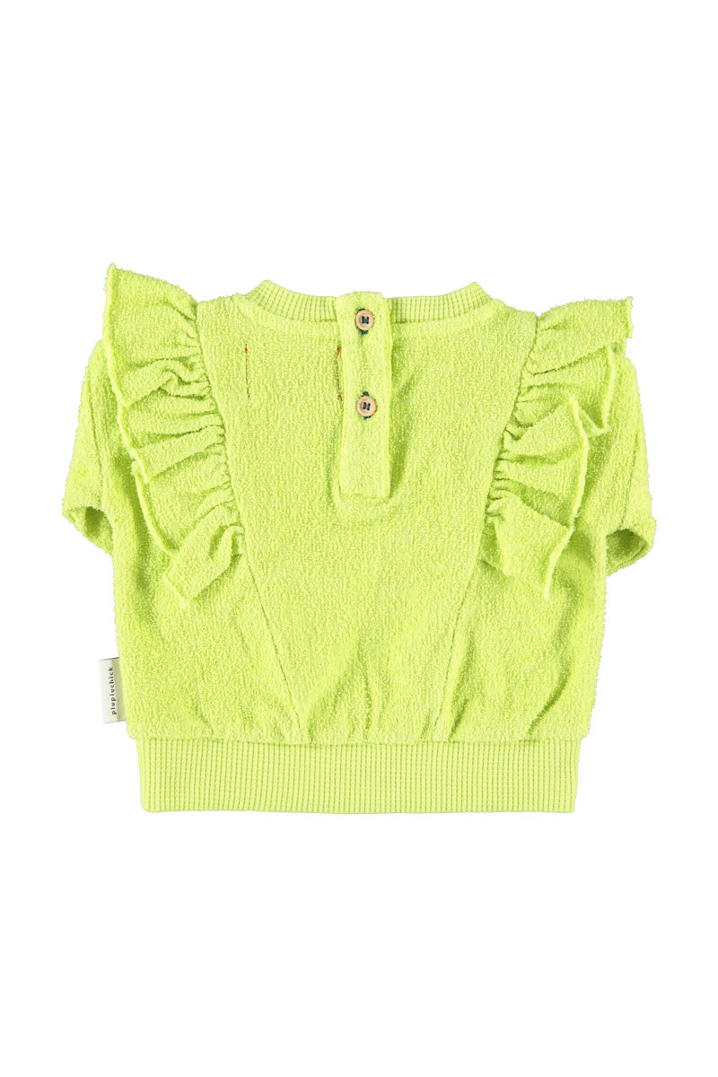 Baby Sweatshirt with Frills Lime