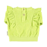 Baby Sweatshirt with Frills Lime