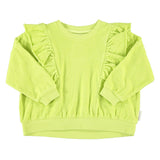 Sweatshirt with Frills Lime