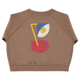 Sweatshirt Brown with "captain" Print