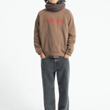 Sweatshirt Brown with "captain" Print