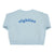 sweatshirt | light blue w/ multicolor wave print
