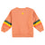 sweatshirt | peach w/ multicolor stripes