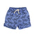 baby swim shorts | blue w/ black tigers