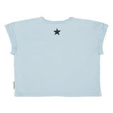 t-shirt | light blue w/ "piupiuchick" print