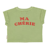 t'shirt | light olive w/ cherry print
