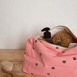 Toilet bag | Black Hearts, Strawberry