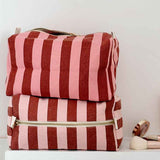 Toilet Bag | Large Stripes, Brick