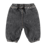 Baby Trousers Washed Black Denim