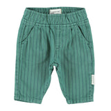Baby Trousers Green with Black Stripes