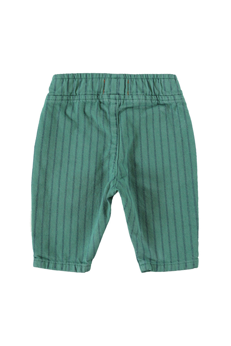 Baby Trousers Green with Black Stripes