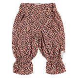 Baby Trousers with Ruffles Pink with Animal Print