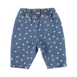 Baby Trousers Washed Navy Denim with Stars