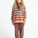 Trousers with Ruffles Pink with Animal Print