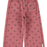 Trousers Pink with Black Hearts