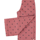 Trousers Pink with Black Hearts