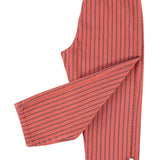 Trousers Bordeaux with Black Stripes