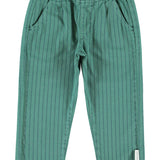 Trousers Green with Black Stripes