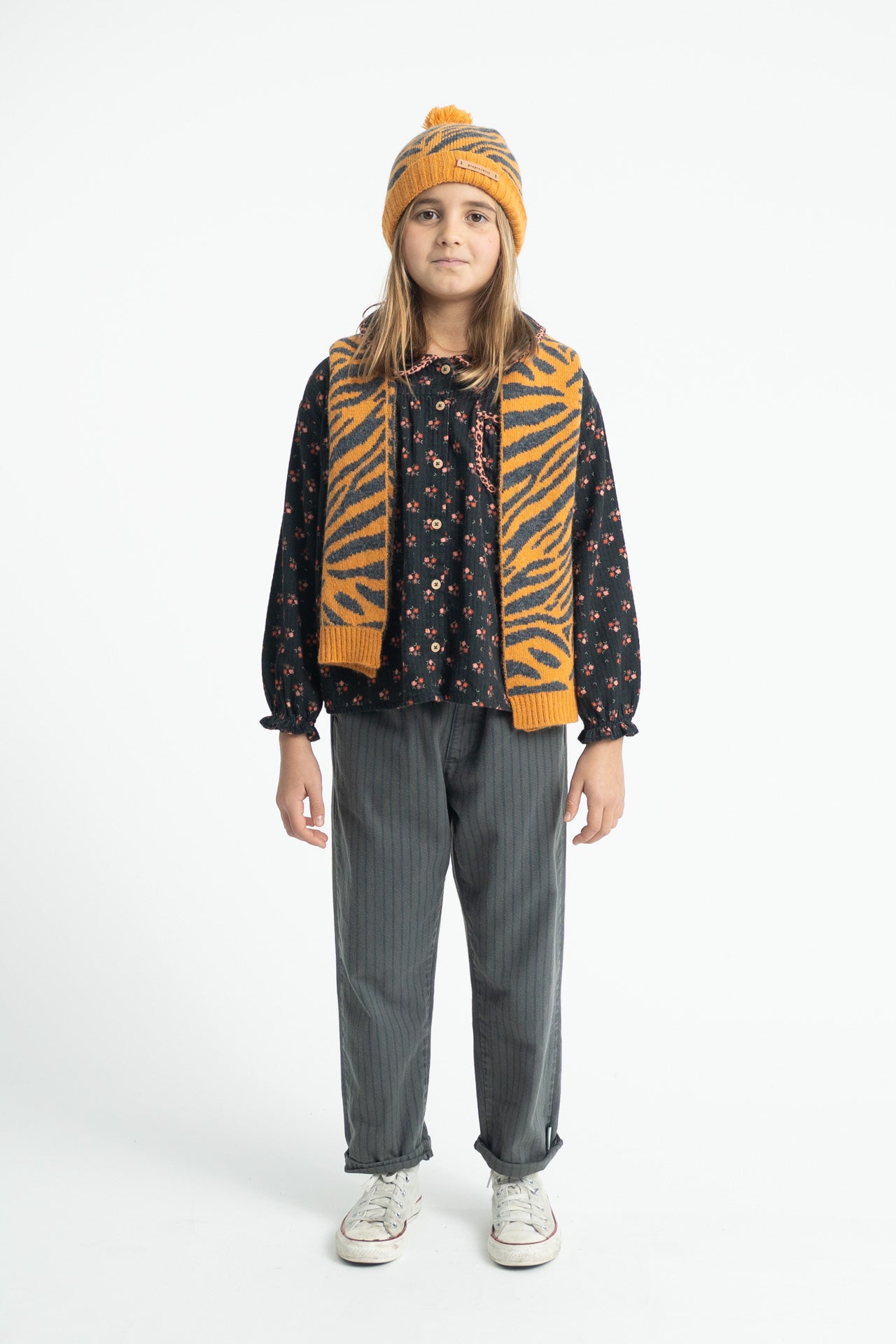 Trousers Grey with Black Stripes