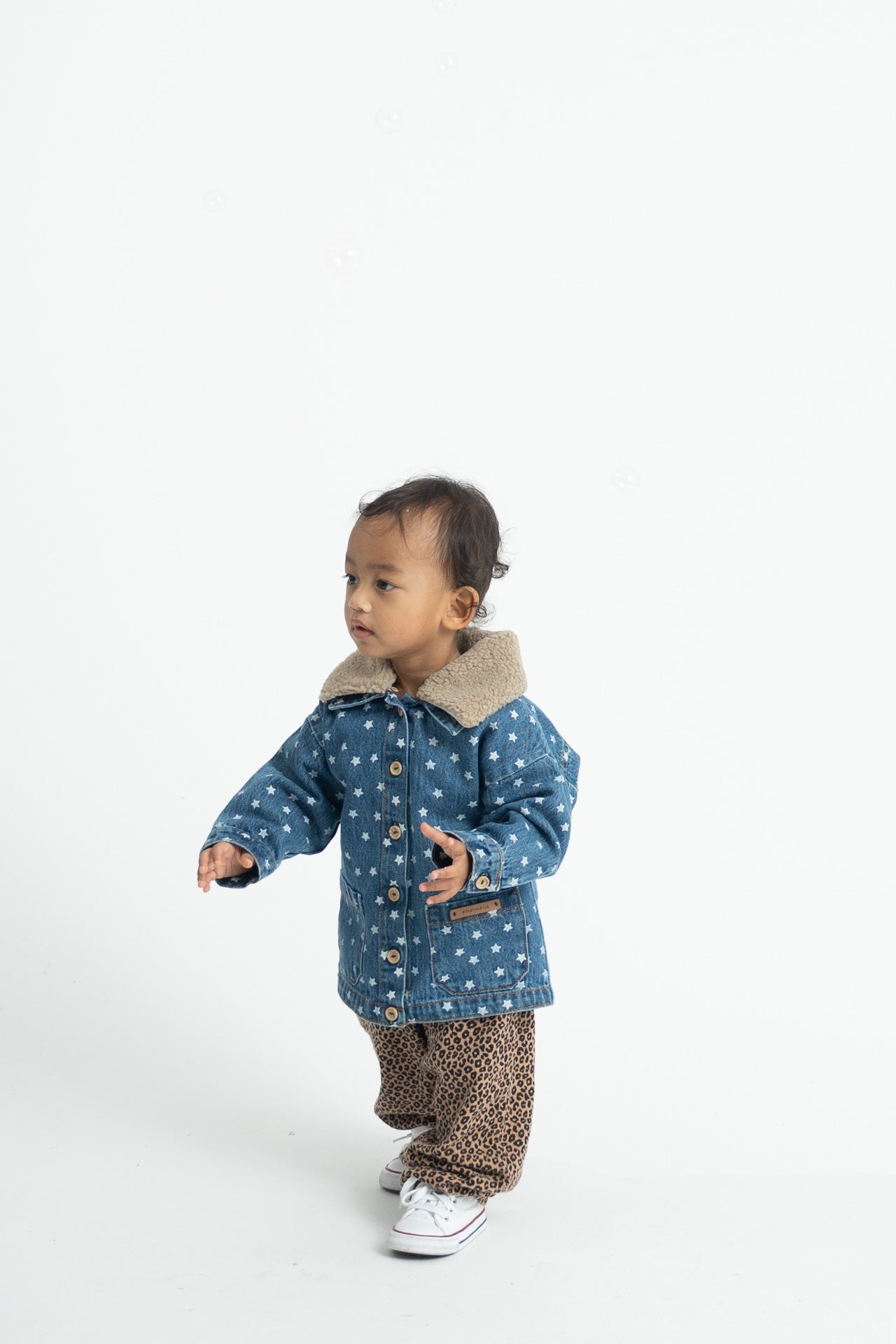 Baby Unisex Trousers Brown with Animal Print
