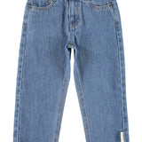 Unisex Trousers Washed Navy Denim