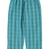 unisex trousers | blue & green checkered