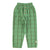 unisex trousers | green checkered