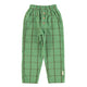 unisex trousers | green checkered