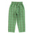 unisex trousers | green checkered