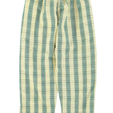 unisex trousers | light yellow checkered