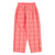 unisex trousers | pink checkered