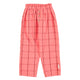 unisex trousers | pink checkered