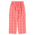 unisex trousers | pink checkered