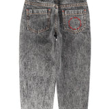 Unisex Denim Trousers Washed Black