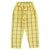 unisex trousers | yellow checkered