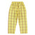 unisex trousers | yellow checkered