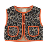 Waistcoat Grey Animal Print