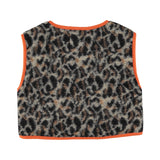 Waistcoat Grey Animal Print