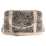 Weekend Bag | Zebra print, Greige and Black