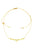 Necklace lurex cord | Yellow w/ Glass beads