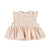 Baby Romantic sleeveless shirt with laces | Salmon